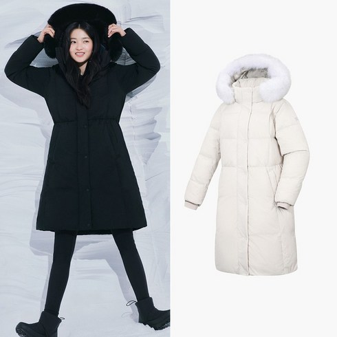 2023년 가성비 최고 코오롱스노우문 - 코오롱스포츠 여성 폭스퍼 긴기장 다운스노우문 3종 택1 TVJDW22592