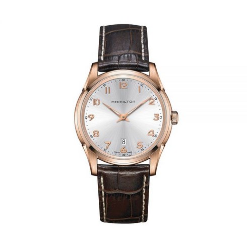 HAMILTON 해밀턴 H38541513 재즈마스터 신라인 남성 가죽 쿼츠 42mm - 기타