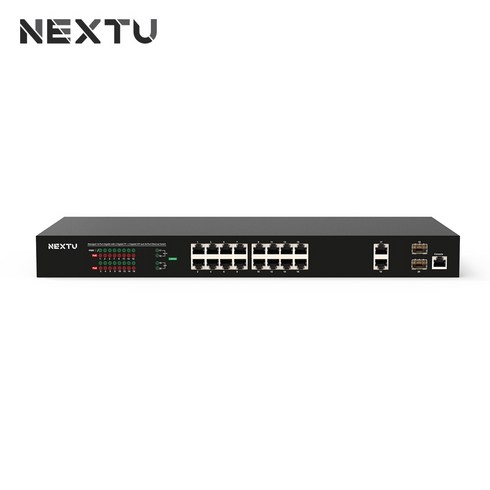 넥스트 NEXT-POE1720L2-250 16포트 기가비트 POE+ 250W SFP 스위칭허브