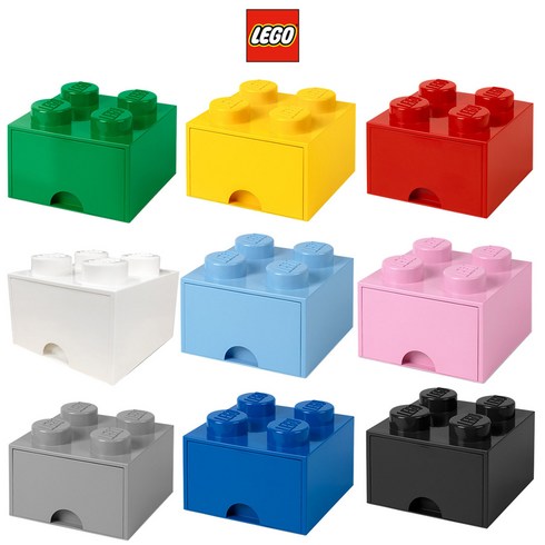 레고수납함 - [LEGO] 레고 블럭 서랍형 장난감 정리함 4구, 서랍형 정리함4 - 블랙