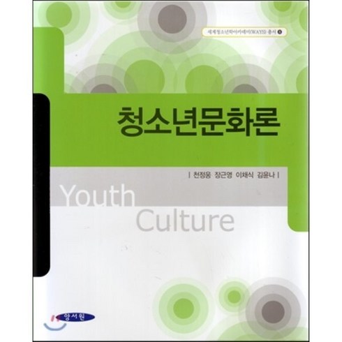 청소년문화론 - [양서원]청소년문화론, 양서원, 천정웅,장근영,이채식,김윤나 공저