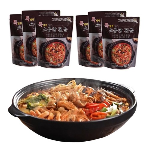 마시따구 이용식의 특별한 소곱창전골 900g (6팩) 소내장탕 해장국, 6개