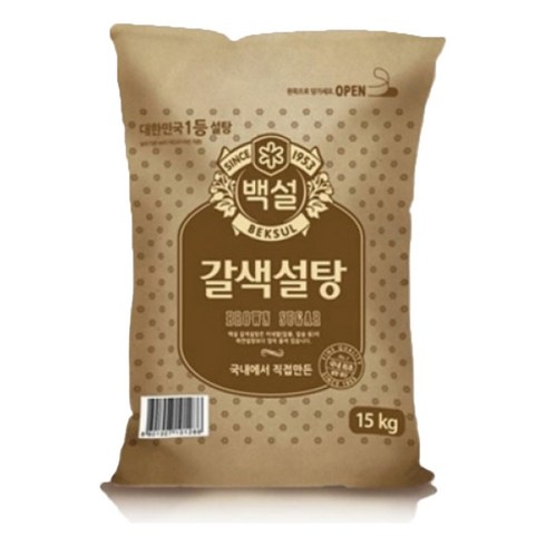 백설 갈색설탕, 15kg, 1개