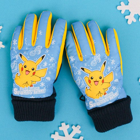 2023년 가성비 최고 키즈스키장갑 - 포켓몬스터 패딩손가락장갑 스포츠