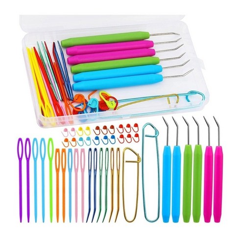 모직 봉제용 봉제 바늘 세트 손 뜨개질 코바늘 뜨개질 DIY 공예