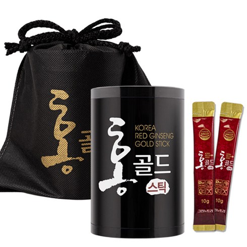홍골드 6년근 고려홍삼정 진액 홍삼스틱 선물세트 50포 명절선물, 500g, 1박스