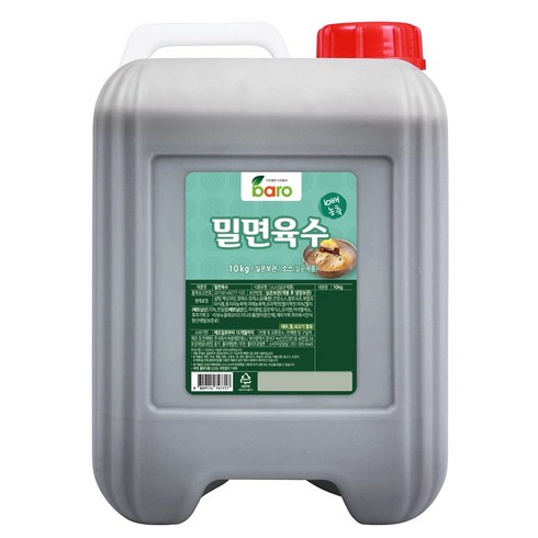 바로 밀면육수10kg 밀면국물 육수 소고기육수 냉면소스 국물육수 대용량 업소용 바로에프에스, 1개, 10kg