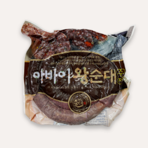 쫄깃한 아바이 왕순대 야채 찹쌀 돼지부속물 속초 1kg, 1000g