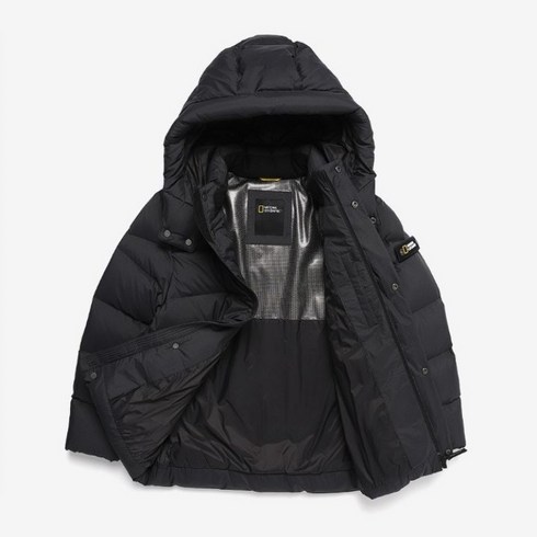 국내백화점 내셔널지오그래픽 키즈 키즈 AIR BREATH 숏 다운 점퍼 CARBON BLACK K224UDW940