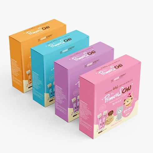 CY요셉트레이딩 고양이 수분 충전용 간식 프리미요 츄 10g x 30p, 참치+새우혼합맛, 2개
