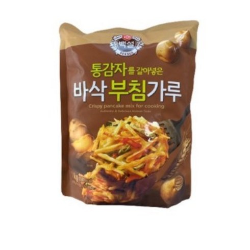 (상온)[백설]통감자바삭부침가루1kgx3, 1kg, 3개