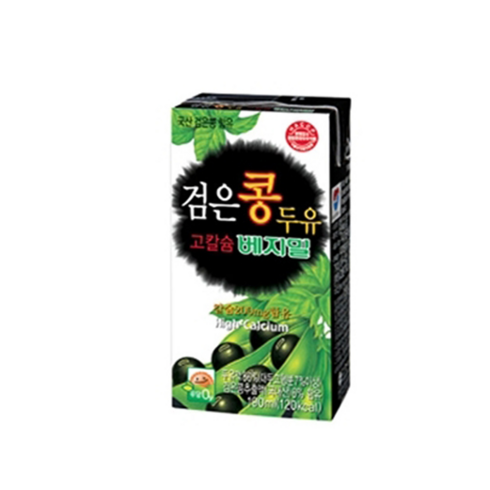 베지밀 검은콩두유 - 베지밀 검은콩 두유 고칼슘 190ml x 72팩, 72개