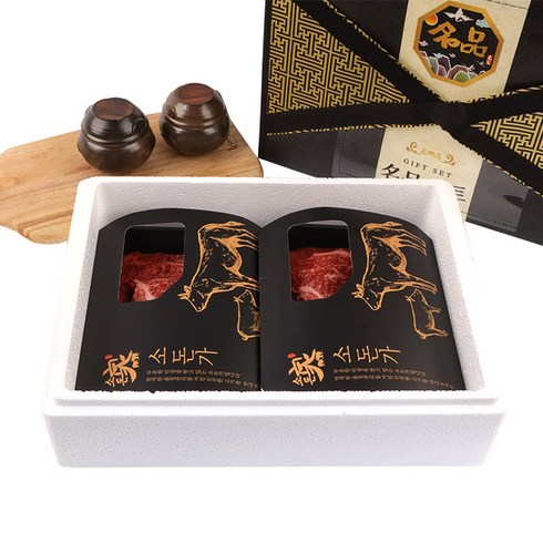 소돈가 1++ 투쁠 한우 구이 모둠 추석선물세트 800g, 1세트