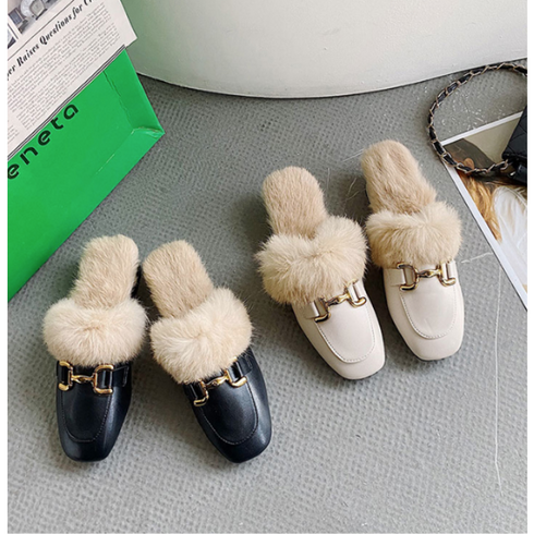 2023년 가성비 최고 털블로퍼 - 머우꽃 겨울 여성 토기털 블로퍼