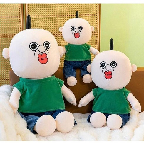 빵빵이인형 - 빵빵이인형 대형 옥지 애착 인형 바디필로우, 빵빵이, 40cm