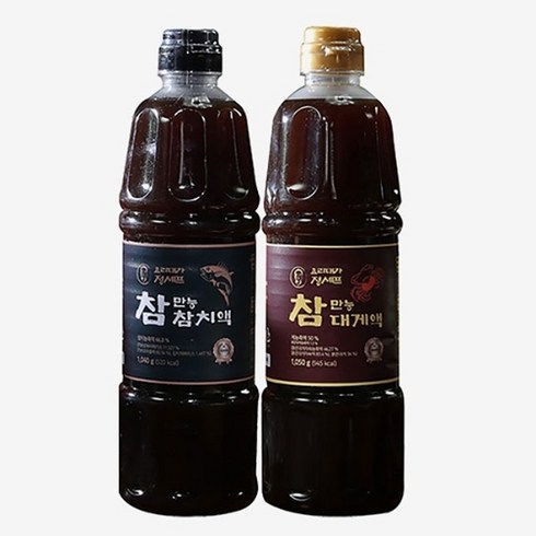 오색단지 만능장세트 - 오색단지 참만능참치액 900ml(1 040g) x 1병 + 참만능대게액 900ml(1 050g), 1개, 900ml