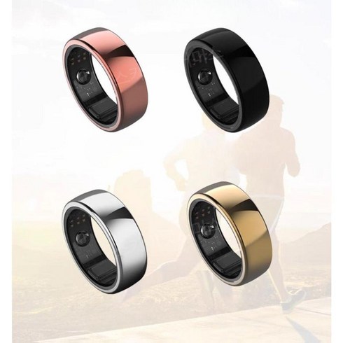 혈압반지 - 바이탈링 종일 혈당 혈압 측정기 웨어러블 스마트 반지 비침습 혈당 워치 심박수 측정, A. 갤럭시 실버