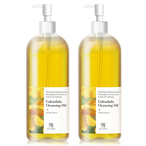 17900원대카렌듈라카밍클렌저 - 어스로하 대용량 카렌듈라 클렌징 오일 500ml, 2개