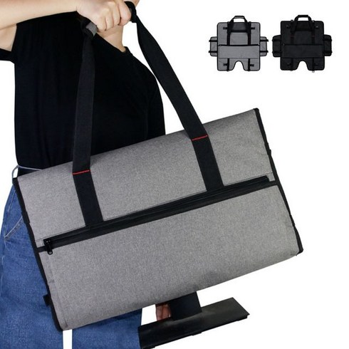 2023년 가성비 최고 휴대용티비 - 키밍 모니터 키보드 휴대 가방, 블랙