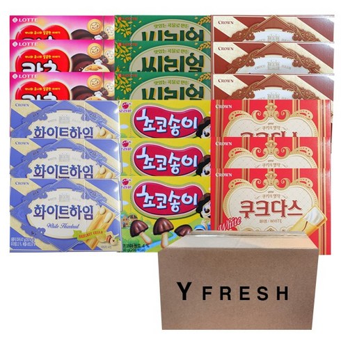 와이프레쉬)인기과자박스2 + yfresh박스, 1세트