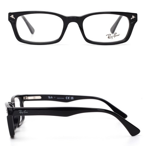 Rayban RB5017A 2000 52mm 아시아핏 레이벤 뿔테 블랙 안경테 RX5017A