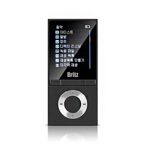 브리츠 휴대용 MP3 플레이어 8GB, BZ-MP4580BL, 혼합 색상