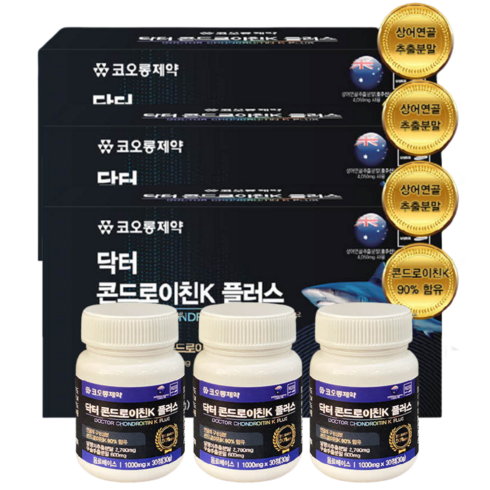 케이뉴트라콘드로이친 - 코오롱제약 닥터콘드로이친K 플러스 1000mg x 90정, 3박스