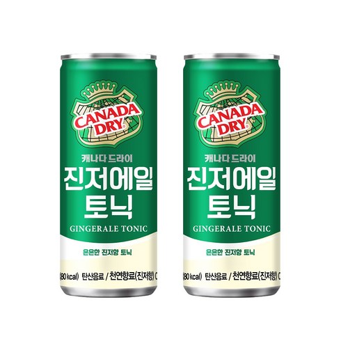 진저에일 - 캐나다드라이 진저에일 250ml, 10개