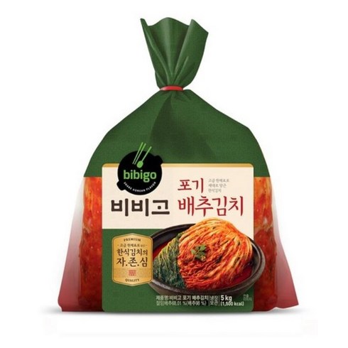 비비고배추김치 - 비비고 포기 배추김치, 5kg, 1개