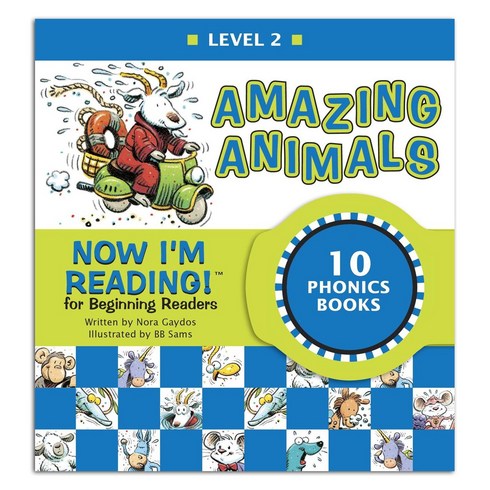 Now I'm Reading! Amazing Animals 파닉스북 10권