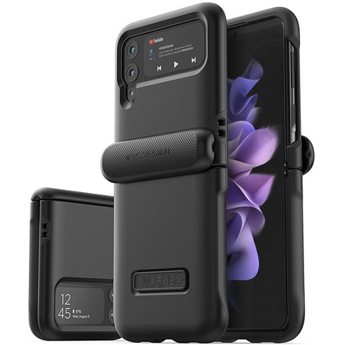 2023년 가성비 최고 z플립3케이스 - 베루스 이중 범퍼 하드 반자동 힌지 풀커버 휴대폰 케이스 테라가드 모던