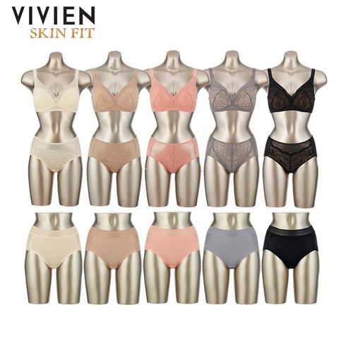 비비안브라세트 - 비비안 소프트볼륨 노와이어 여성속옷세트 15종