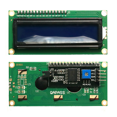 아두이노스마트팜lcd - 아두이노 텍스트 LCD 1602 IIC/I2C 모듈 A50, 1개