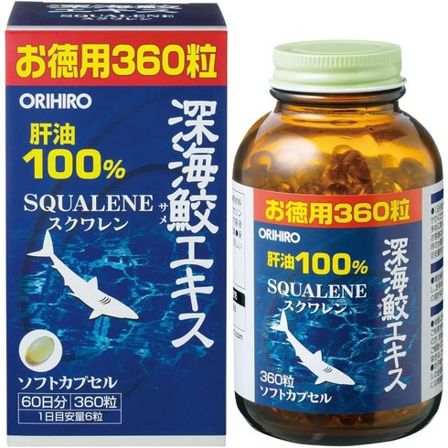 오리히로 스쿠알렌 상어간유 360정 건강기능식품, 2개