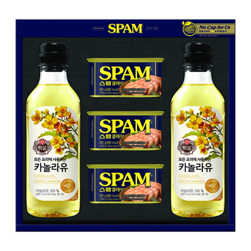 2023년 가성비 최고 스팸고급유4호 - 스팸 고급유7호 선물세트 + 쇼핑백, 4세트