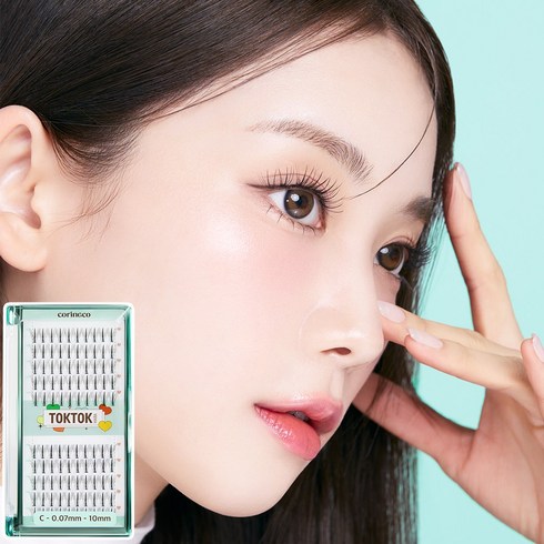 코링코 톡톡하라 더블유 속눈썹, W 12mm, 3개