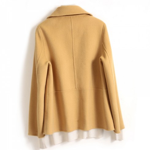 2023년 가성비 최고 캐시미어 숏코트 - 감성돋는 고급 양면 캐시미어 카라 숏 코트 자켓