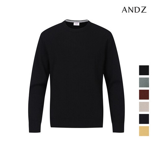 앤드지 [앤드지] 캐시미어 라운드넥 스웨터_BLB4ER1001