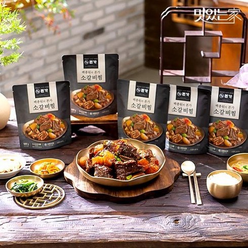 2023년 가성비 최고 백종원본가갈비찜 - 백종원 본가 소갈비찜 500g 10팩+4팩 총14팩 (대용량7kg!) 간편조리갈비찜! 명절요리!! 세트구성!!