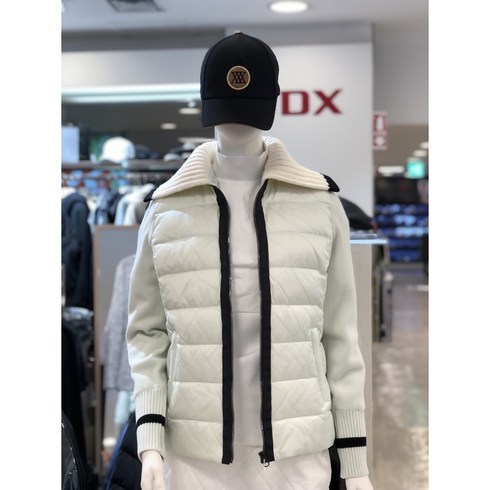 JDX 여성겨울 니트카라 덕다운 점퍼