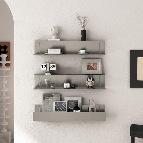 몬타나팬톤와이어 Wire 모던 테이블 사이드테이블 선반, B. 120 x 15 x 15cm