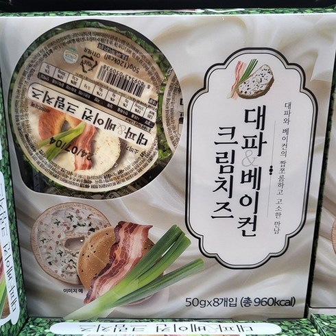 대파 베이컨 크림치즈 50g, 일반포장 동절기만, 8개