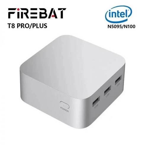 미니 컴퓨터 FIREBAT T8 프로 플러스 PC 인텔 셀러론 N5095 N100 데스크탑 게이밍 8GB 16GB 256GB 512GB DDR4 DDR5 WIFI5 BT42, WIN11 Home, T8 Pro 플러스, 8GB 256GB EU