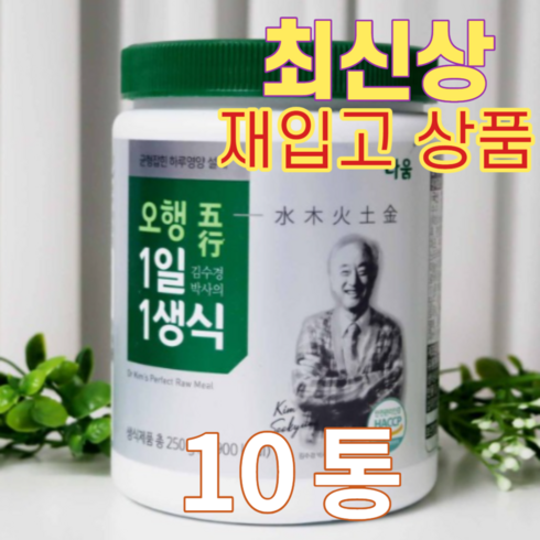 김수경박사의 오행 1일1생식 10통보틀 1개 - 다움생식 김수경박사의 오행 1일1생식 250g, 10개