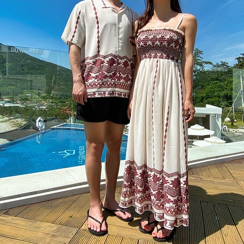 신혼여행커플룩 - 신혼 허니문 비치웨어 오프숄더 원피스 여행 시밀러 커플룩 OP18882F신혼 허니문 비치웨어 오프숄더 원피스 여행 시밀러 커플룩 OP18882F신혼 허니문 비치웨어 오프숄더 원피스