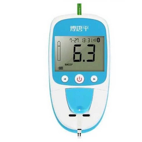 당화혈색소검사기 당화혈색소측정기 혈당측정기 겸용 시험기 시험지 세트 GLU-A1C M11, 당화혈색소측정기+당화테스트 시험지 6개+바늘솜