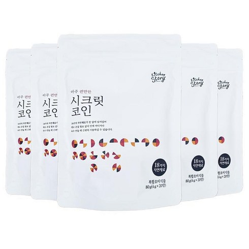 빅마마 빅마마 시크릿코인 100알 (편안한 5팩), 80g, 5개