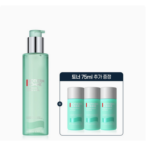 [백화점 정품 선물포장]비오템옴므 아쿠아파워 올인원 프레시 로션 인 젤 200ml(+60ml 추가증정)