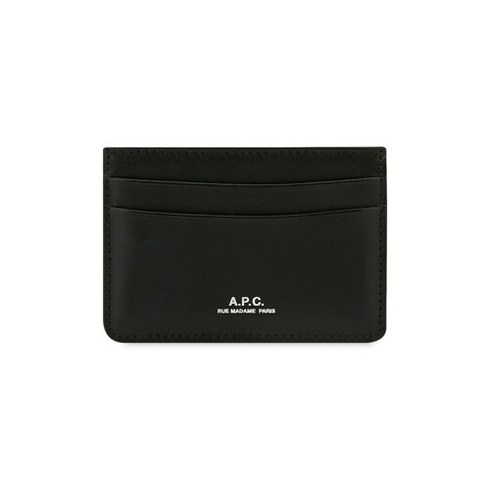 A.P.C.(아페쎄) 아페쎄 남성 안드레 로고 블랙 카드지갑 PXAWV H63028 LZZ