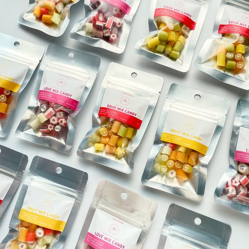 2023년 가성비 최고 수제캔디 - 캔디크라운 수제캔디 내맘대로 골라담기 수제사탕 40g 믹스 파우치 3종 택3 간식 선물 답례품, 러브믹스 40g 파우치, 러브믹스 40g 파우치, 러브믹스 40g 파우치, 3개